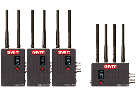 SWIT FLOW2000 600 M WIRELESS (1 VERİCİ 3 ALICI SET)