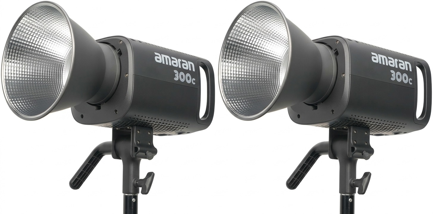 APUTURE AMARAN 300C RGBWW LED 2'Lİ IŞIK SETİ